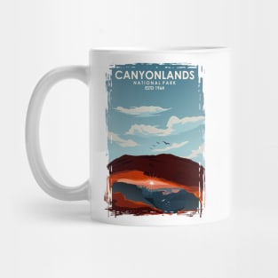 Canyonlands National park travel poster room decor art Mug